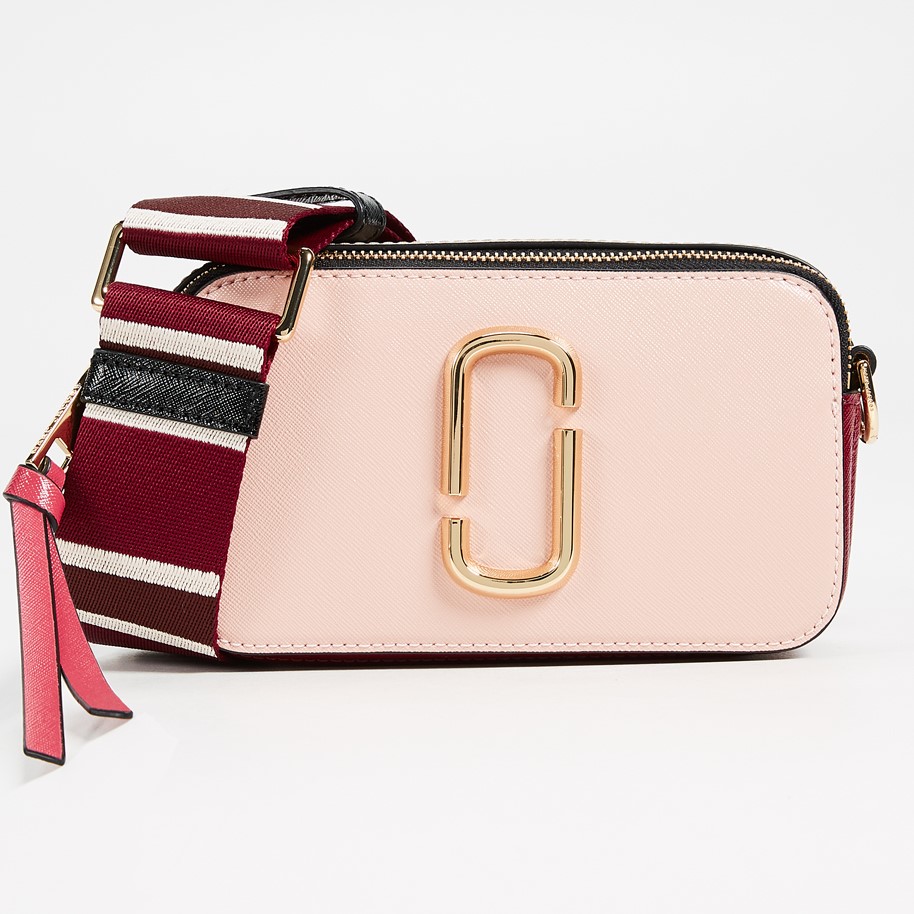 Túi đeo chéo nữ Marc Jacobs da thật màu hồng | Túi xách Snapshot Camera bag mẫu mới nhất 16